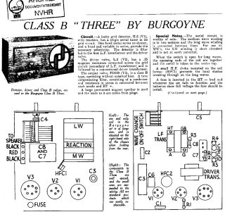 Burgoyne Class B 3 schematic circuit diagram